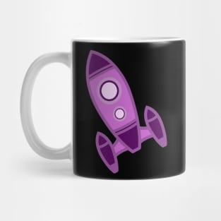 Purple Spaceship Mug